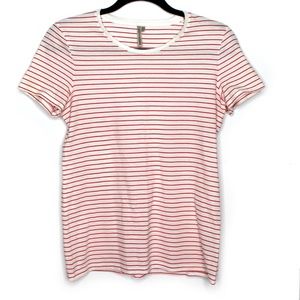 BANANA REPUBLIC | Hot Pink & White striped shirt
